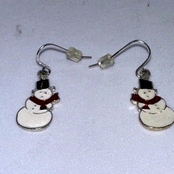 Snowman Earrings Holiday Christmas Winter‎ Dangle Drop Earrings NWT - Picture 4 of 8